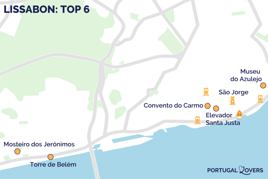 karte attraktionen lissabon