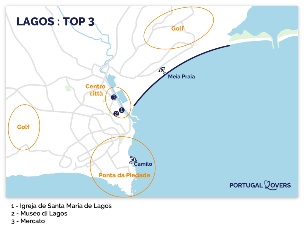 mappa attrazioni lagos