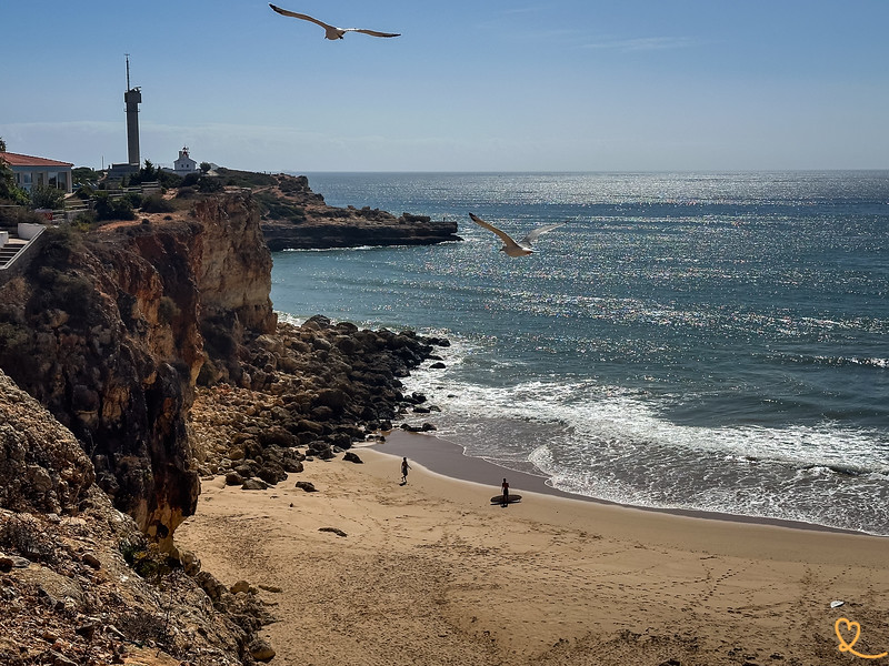 praia molhe spiaggia ferragudo