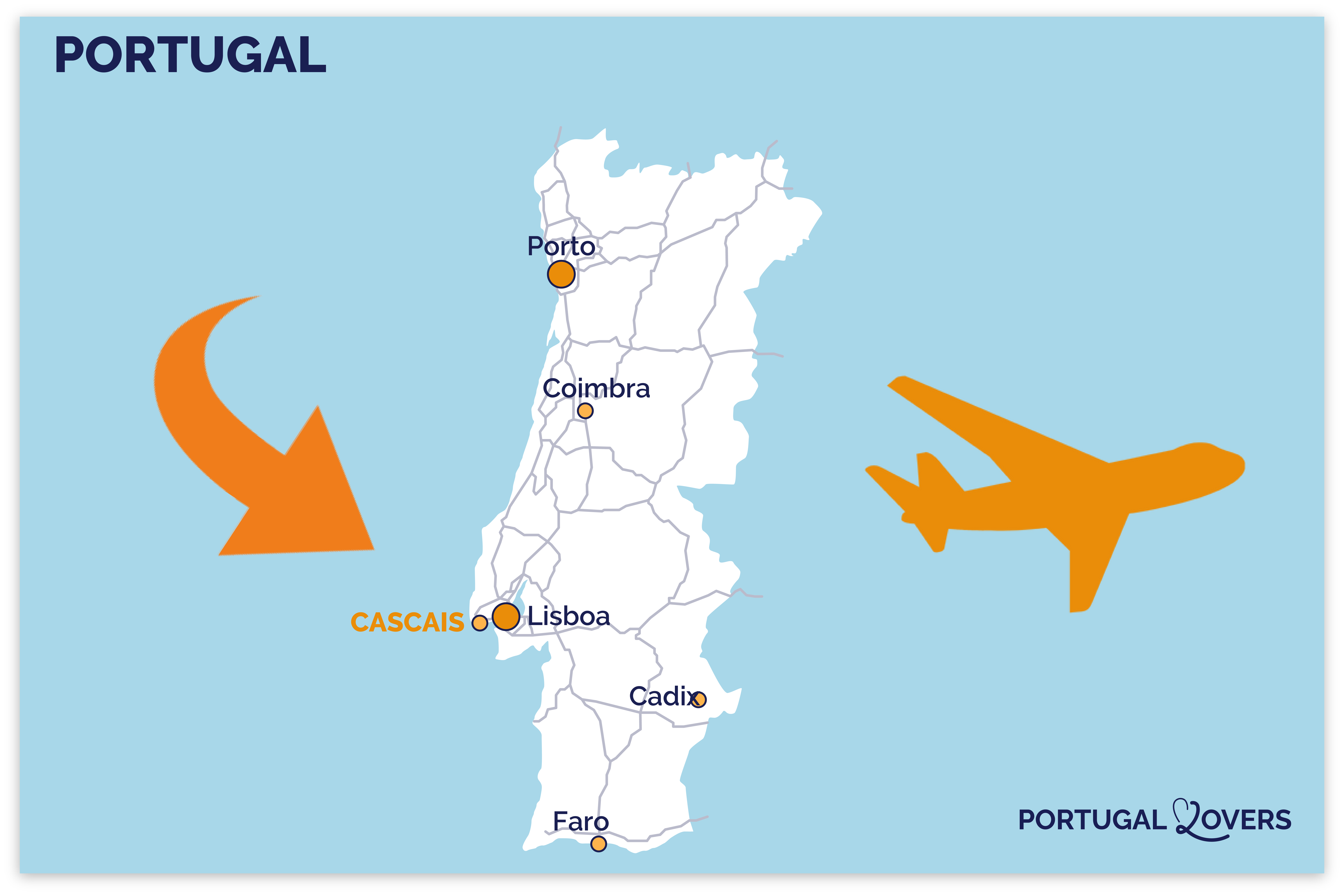 cómo llegar a cascais portugal