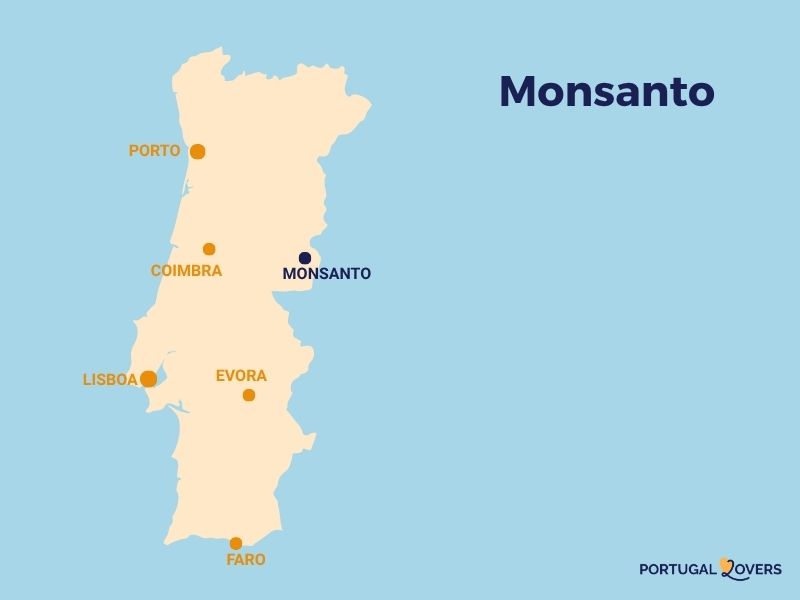 Karta över Monsanto Portugal